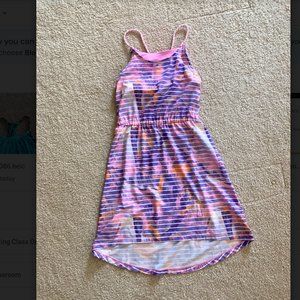 Pink, orange and purple dress